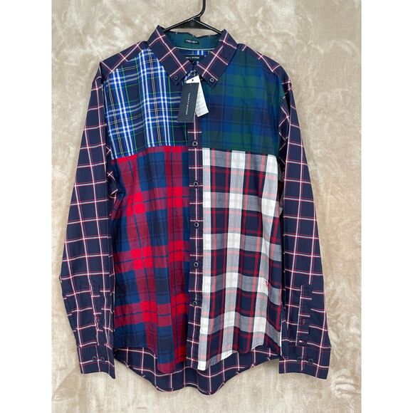 Tommy Hilfiger Other - Tommy Hilfiger Tommy Tartan Men's Large Plaid Custom Fit Embroidery Casual